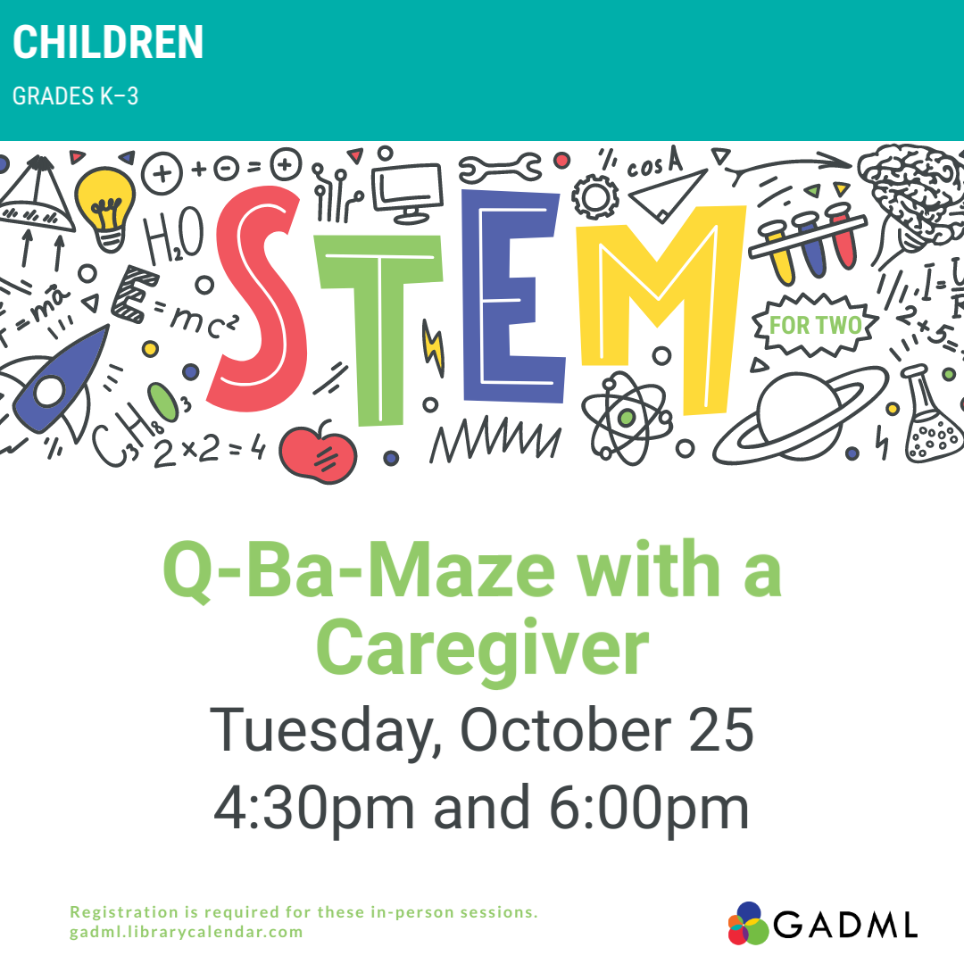 q ba maze with a caregiver october 25 at 4:30pm or 6pm