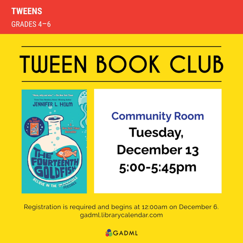 Tween Book Club The Fourteenth Goldfish