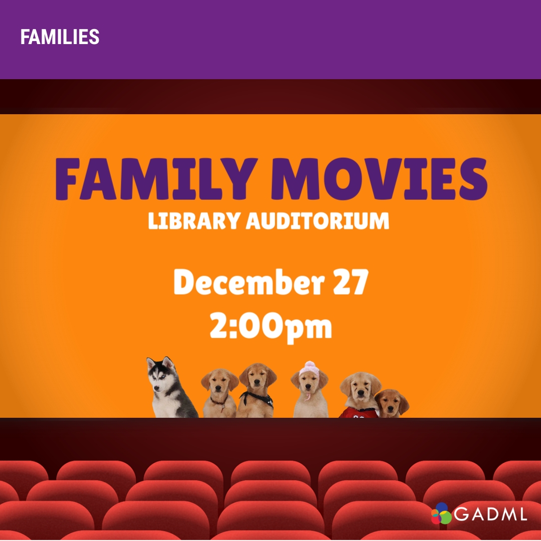 free family movie snow buddies december 27 at 2pm