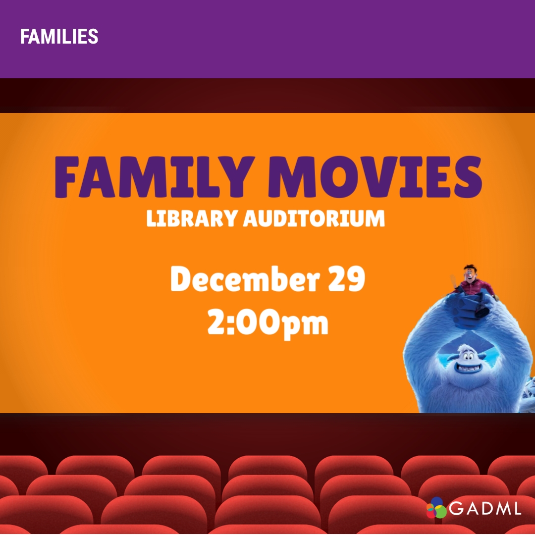 free family movie small foot december 29 at 2pm