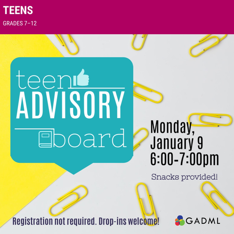 Teen Advisory Board January 9