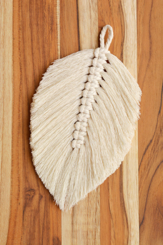 macrame feather