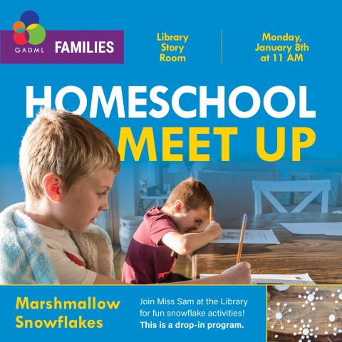 Homeschool Meet Up: Marshmallow Snowflakes