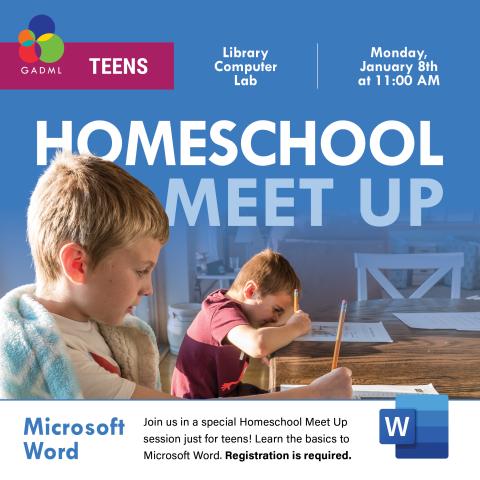 Homeschool Meet Up 12 & Up: Microsoft Word