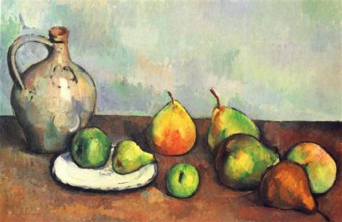 Paul Cezanne's Still Life, Pitcher, and Fruit