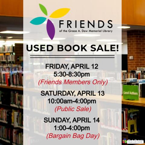 Friends book sale April 12- 14