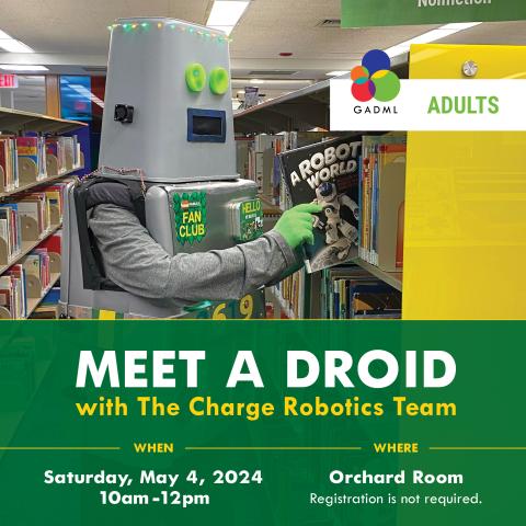 meet a droid, may 4, 10am-12pm