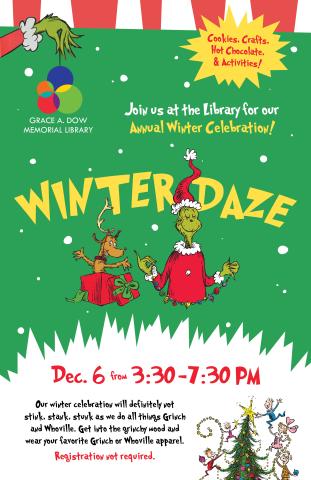 Winterdaze Friday, December 6 from 3:30-7:30pm