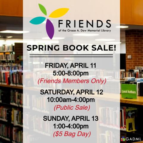 Friends book sale April 11- 13