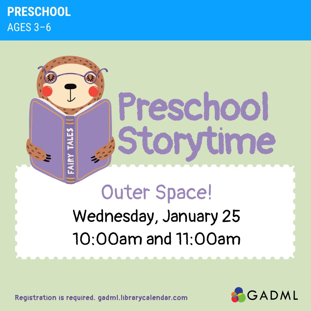 Preschool Storytime