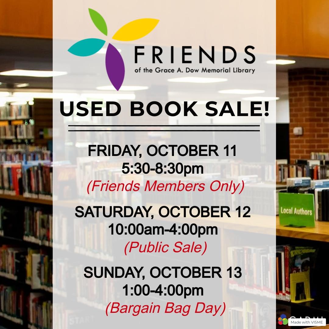 Book Sale October 11 to 13