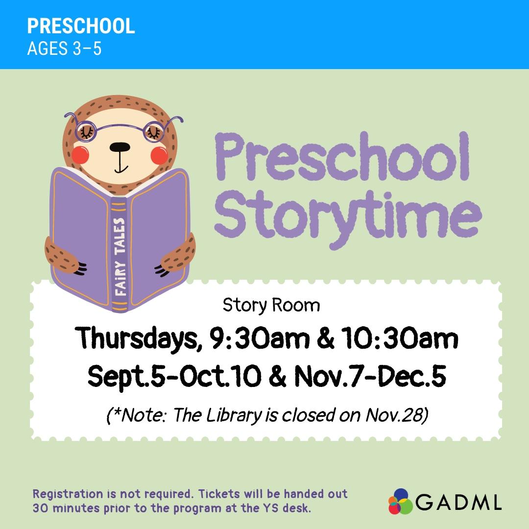 Preschool Storytime