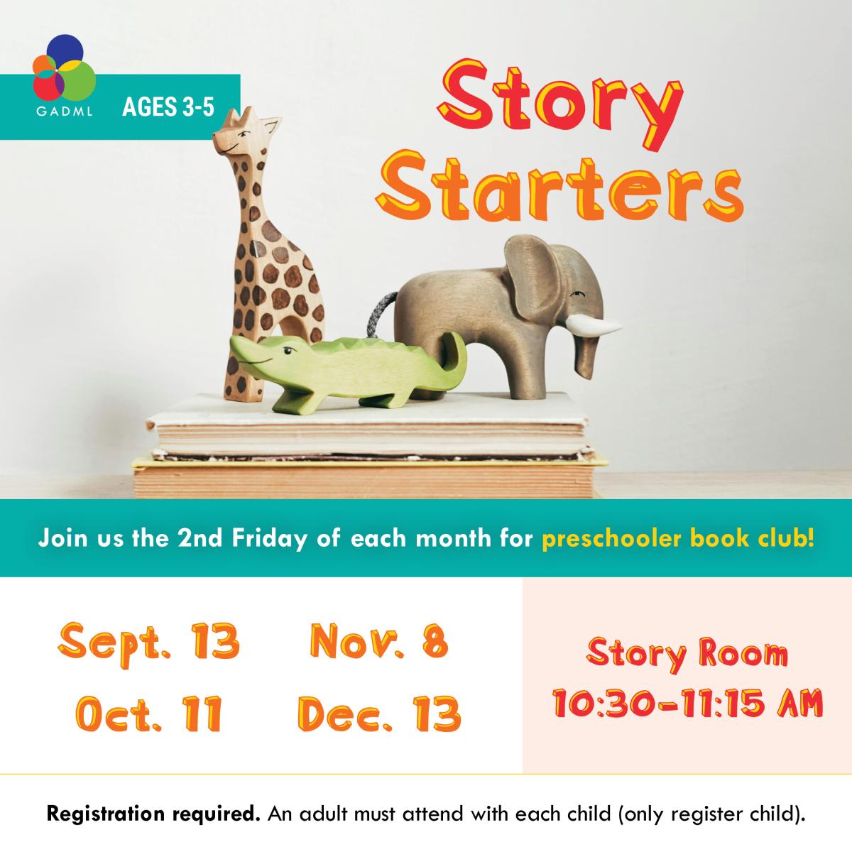 story starters book club for preschoolers september 13 