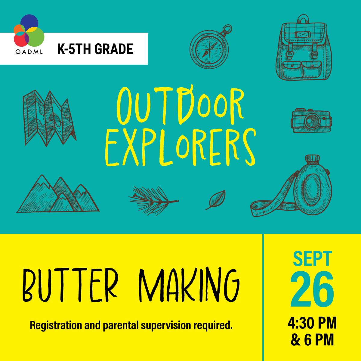 Outdoor Explorers - Butter Making - Sept.26