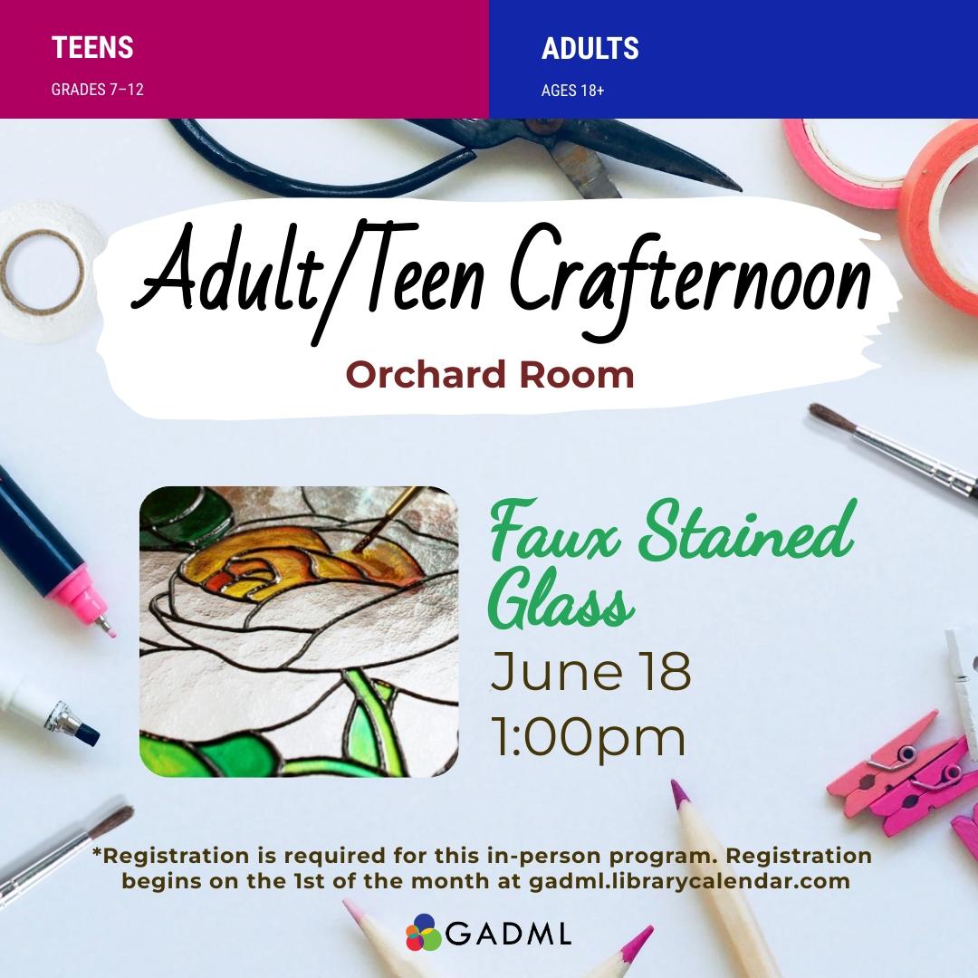 Crafternoon, June 18, 1pm